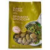 Sunny & Luna spinach gnocchi, gluten-free Italian pasta imported from the UK