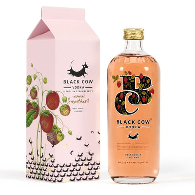 M&S Black Cow English Strawberries Flavoured Vodka 70cl- Buy online at McGrocer