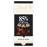 M&S Lindt Excellence 85% Cocoa Dark Chocolate Bar 100g- Buy online at McGrocer