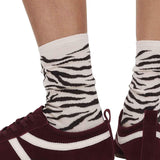 M&S crew socks animal print with sparkle, UK version