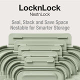 LocknLock NestnLock Sage Green food storage container set 3pc, UK version