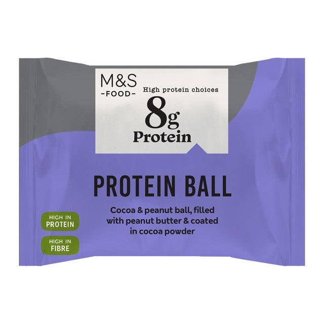 M&S Protein Ball Date Peanut Butter 40g, imported from the UK