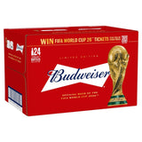 Budweiser lager beer 24 x 330ml bottles - British product