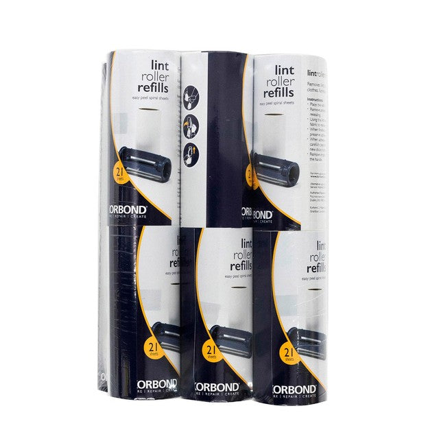Korbond lint roller refill pack with 252 sheets, UK version