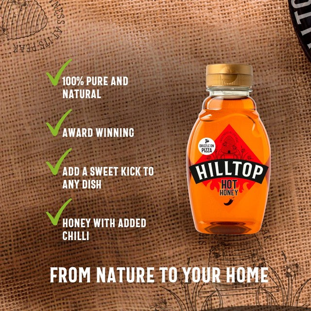 Hilltop Honey hot honey 340g, UK version
