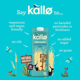 Kallo organic oat drink 11% 1L, UK version