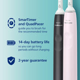 Philips Sonicare Toothbrush Duo Pack Rose Black, imported from the UK