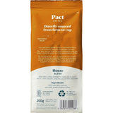 Pact House Blend Wholebean Coffee 200g, imported from the UK