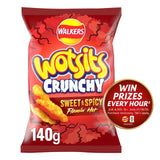 Walkers Wotsits Crunchy Sweet & Spicy Crisps 140g (British brand)