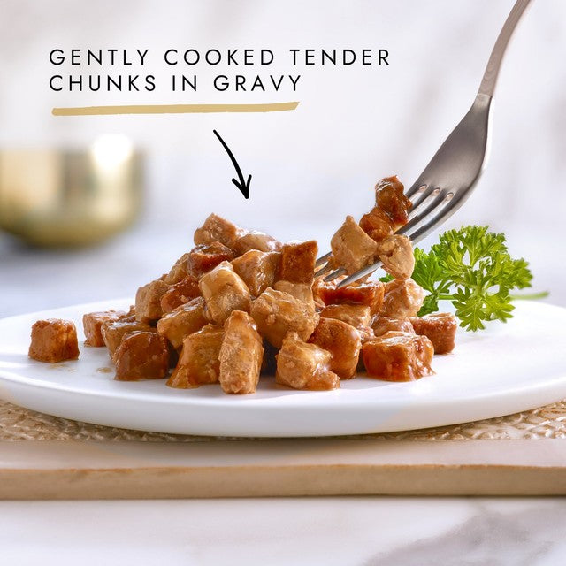 Gourmet Gold Chunks in Gravy cat food salmon chicken 85g, UK version