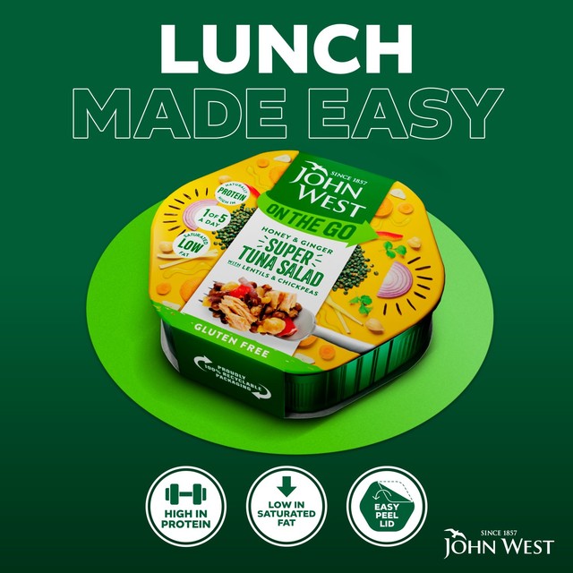 John West honey & ginger tuna salad 220g, UK version