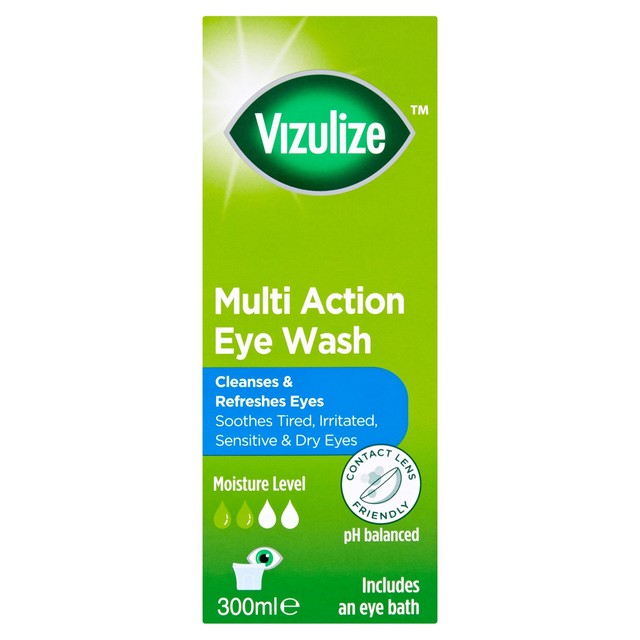 Vizulize Multi Action Eye Wash 300ml (British brand)