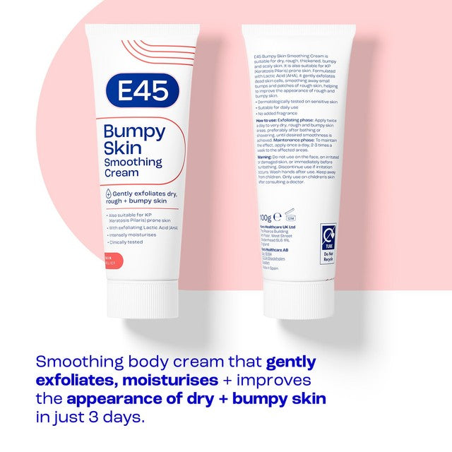 E45 bumpy skin smoothing cream 100g (British brand)