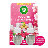 Airwick plug-in refill Cherry Blossom & Raspberry twin pack - British product