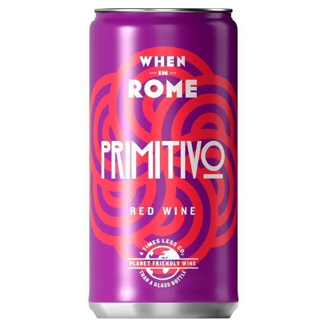 When In Rome Primitivo IGT red wine 187ml (British brand)