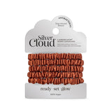 M&S VH2 Silver Cloud Auburn Skinny Satin Scrunchies Hair Accessories 5 Pack- Buy online at McGrocer