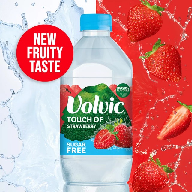 Volvic strawberry sugar free flavoured water 1.5L (British brand)