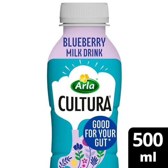 Arla Cultura Blueberry cultured milk drink 500ml - British product