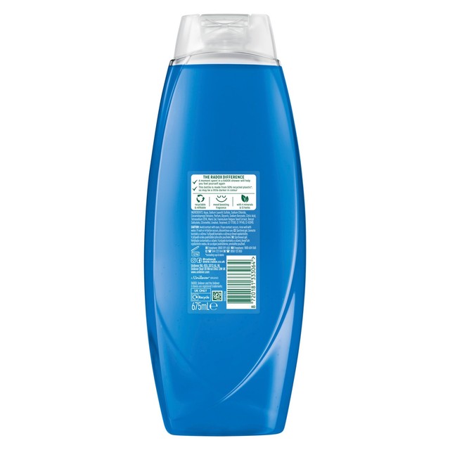Radox Feel Awake Shower Gel & Shampoo 675ml, imported from the UK