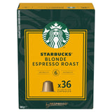 Starbucks Blonde Espresso Roast Nespresso coffee capsules 36 capsules (British brand)