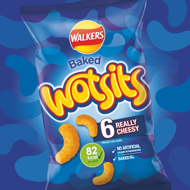 Walkers Wotsits Really Cheesy corn snacks 20x16.5g multipack (British brand)