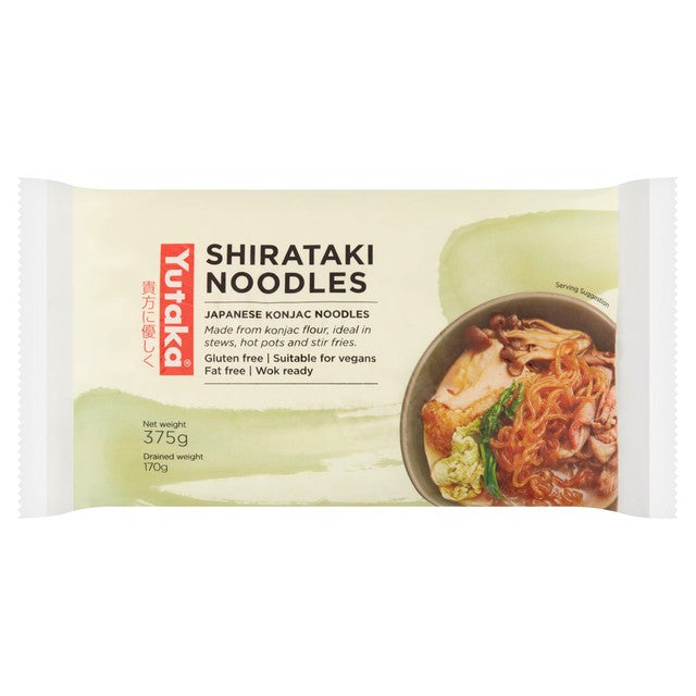 Yutaka Japanese White Shirataki Noodles 375g (British brand)