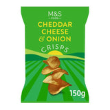 M&S M&S Cheddar Cheese & Onion Potato Crisps 150g- Buy online at McGrocer