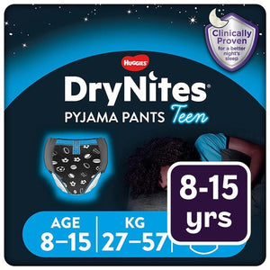 Huggies DryNites Boys Pyjama Pants Night-Time Absorbent Underwear 8-15 Yrs (27-57kg)