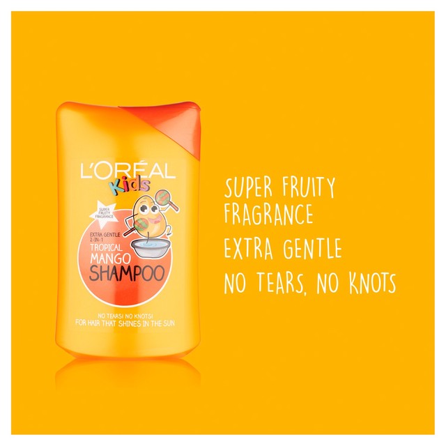 L'Oréal Paris Kids Gentle 2-in-1 Tropical Mango Shampoo 250ml, UK version