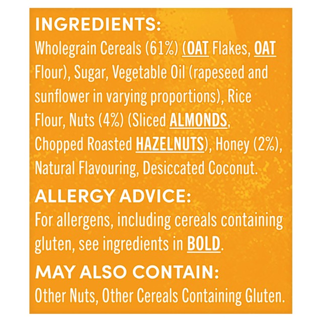 Jordans Country Crisp honey nut cereal 450g, UK version