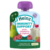 M&S Heinz Immunity Support Baby Food Pouches Pear Raspberry & Yogurt 85g- Buy online at McGrocer