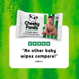 The Cheeky Panda unscented baby wipes 60 wipes (British brand)