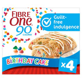 M&S Fibre One 90 Calorie Birthday Cake Bars High Fibre 4 x 24g- Buy online at McGrocer