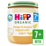 M&S HiPP Organic Mango & Banana Topped with Yogurt Baby Food Jar 7+ Months 160g- Buy online at McGrocer