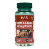 M&S Holland & Barrett Korean & Siberian Ginseng Complex Vegan Capsules Dietary Supplement 120 Capsules- Buy online at McGrocer