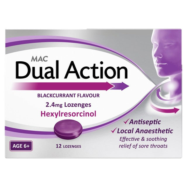 Castle Mclellan MAC Blackcurrant Lozenges 12 per pack, imported from the UK