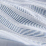 M&S striped ruffle bedding super king blue mix - British product