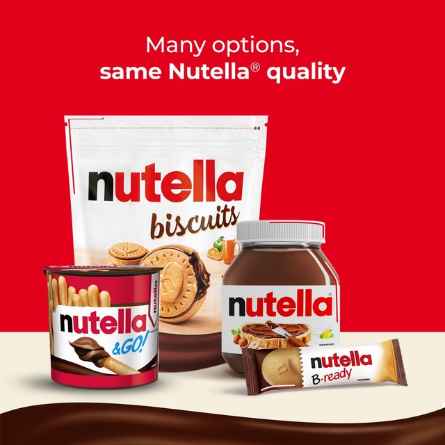 Nutella chocolate & hazelnut biscuit tube 166g, imported from the UK
