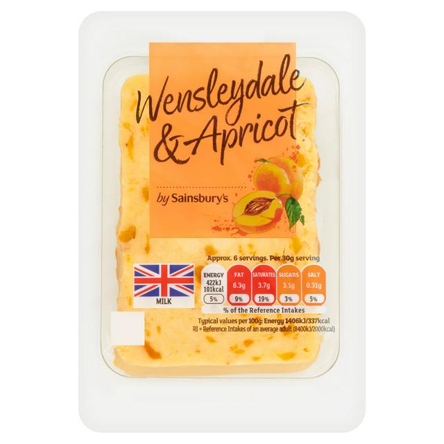 Sainsburys Wensleydale Apricot Cheese 200g