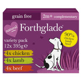 M&S Forthglade Complementary Wet Dog Food Variety Pack 90% Chicken, Lamb & Beef 395g- Buy online at McGrocer