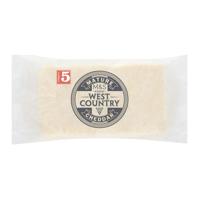 M&S West Country Mature Cheddar Cheese 750g, imported from the UK
