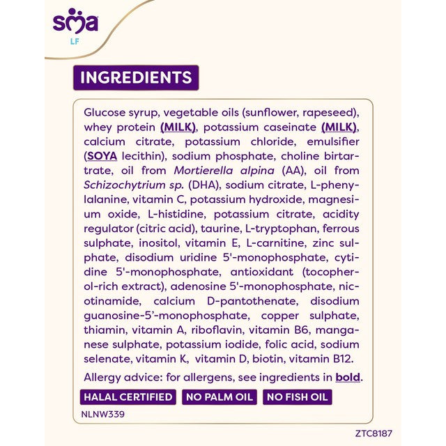 SMA Lactose Free Infant Milk Powder 400g (British brand)