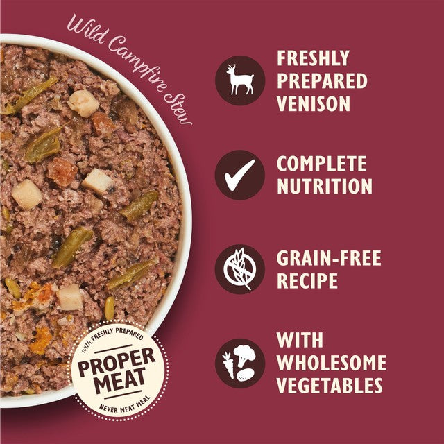 Lily's Kitchen Wild Campfire Stew dog food tray 150g, UK version