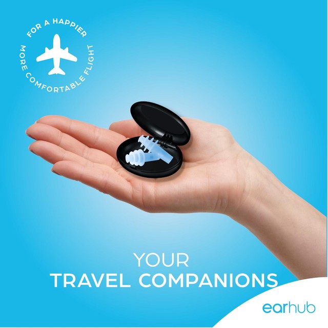 EarHub adult flight earplugs 1 pair - British product