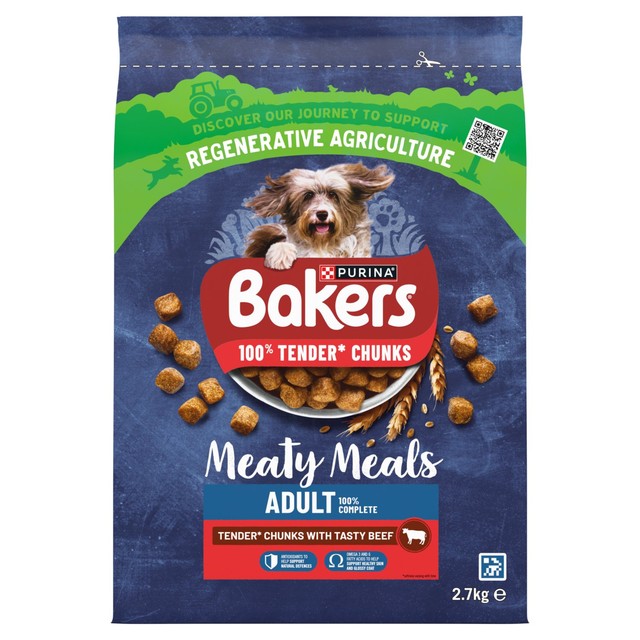 Bakers beef dry dog food 2.7kg - British product