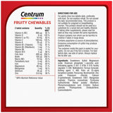 Centrum Fruity Chewables 30s Multivitamin Tablets Citrus Berry Flavour - British product