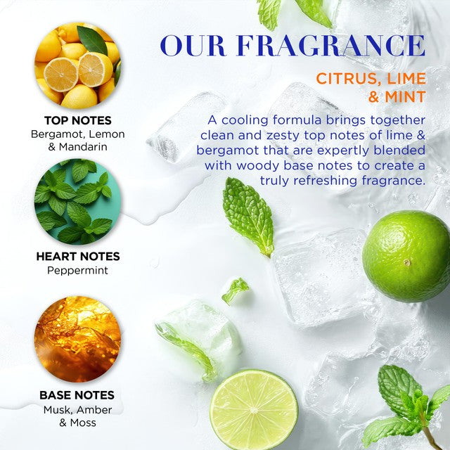 Baylis & Harding men's grooming trio with citrus, lime & mint scents - British product