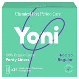 Yoni organic panty liners unscented 24 per pack (British brand)