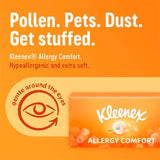 Kleenex Allergy Comfort tissues twin box with 2 x 56 tissues, UK version