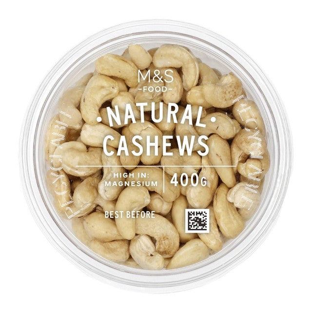 M&S Cashew Nuts 400g, imported from the UK